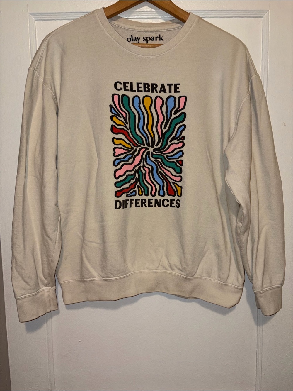 Play Spark Celebrate Differences Education Teacher School Sweatshirt Large